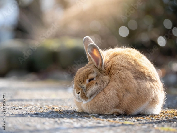 Obraz rabbit on the floor