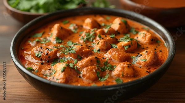 Fototapeta Chicken curry with vegetables