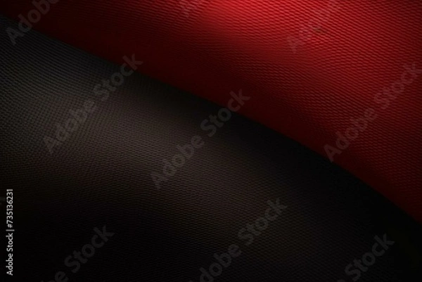 Obraz Abstract red black carbon fiber texture for background, wallpaper, graphic design. Generative AI