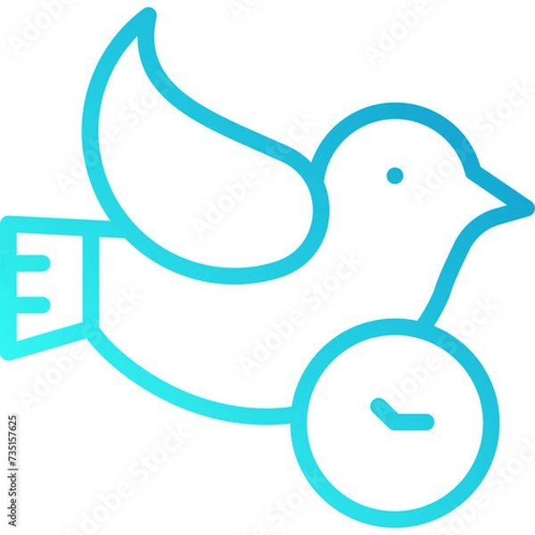 Obraz early bird vector design .svg