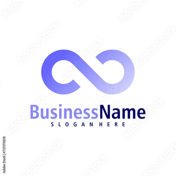 Fototapeta Letter N logo design vector. Creative Initial N logo concepts template