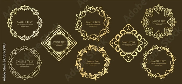 Fototapeta アンティークなフレームセット