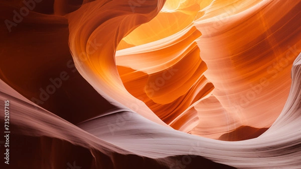 Obraz abstract colorful sandstone walls in famous  antelope canyon arizona usa