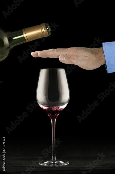 Obraz No more red wine