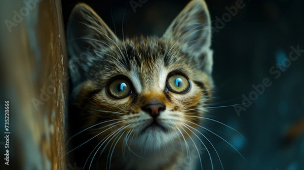 Fototapeta Close up portrait of a cat