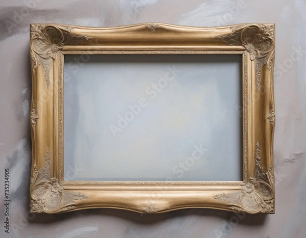 Fototapeta Transparent background watercolor acrylic ink frame artwork