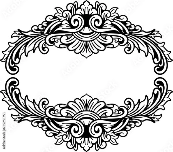 Fototapeta Vector Luxury ornament floral vector Illustration