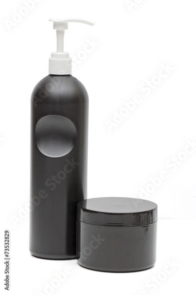 Fototapeta shampoo on the white background