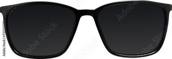 Fototapeta Black Sunglasses - Ready to use PNG Cutout Isolated Image