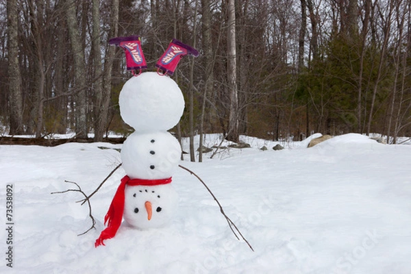 Obraz Upside down snowman