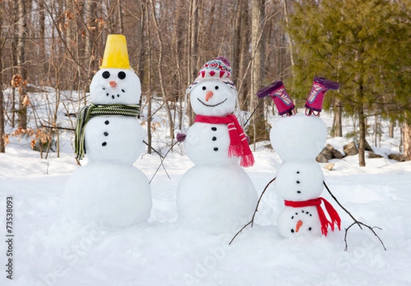 Obraz Rodzina Bałwanów