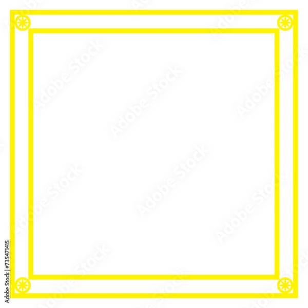 Fototapeta Graphic color border, frame, shape