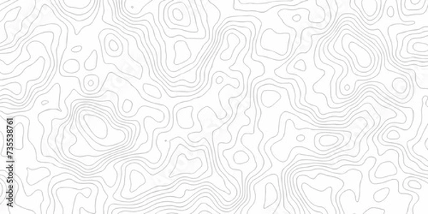 Fototapeta The pattern topo with lines Topographic contour lines vector map seamless pattern. Geographic mountain relief. Abstract lines background. Contour maps. Vector illustration, Topo contour map.