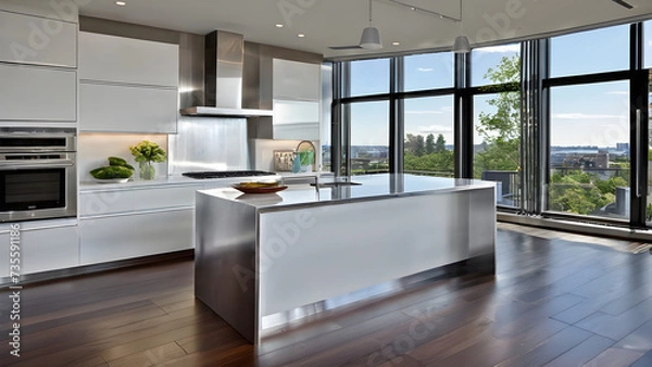 Fototapeta modern kitchen interior