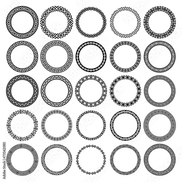 Obraz Mega set of 25 the most popular round frames