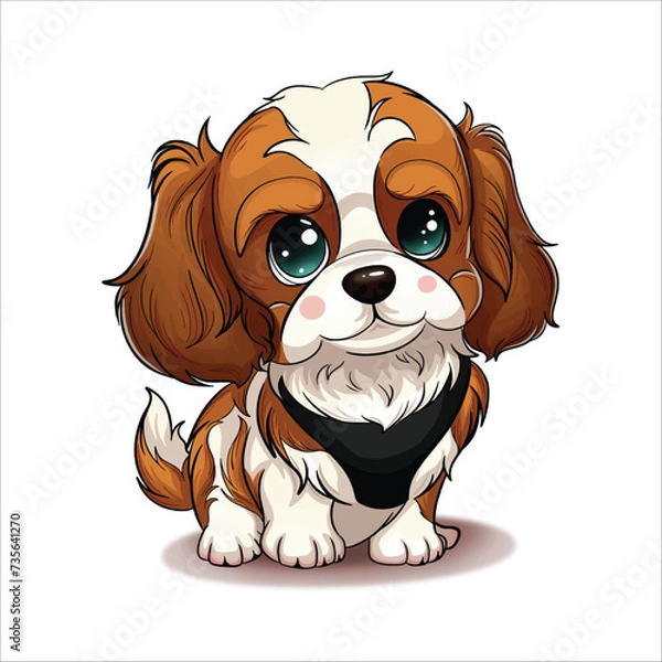 Obraz Cute dog illustration