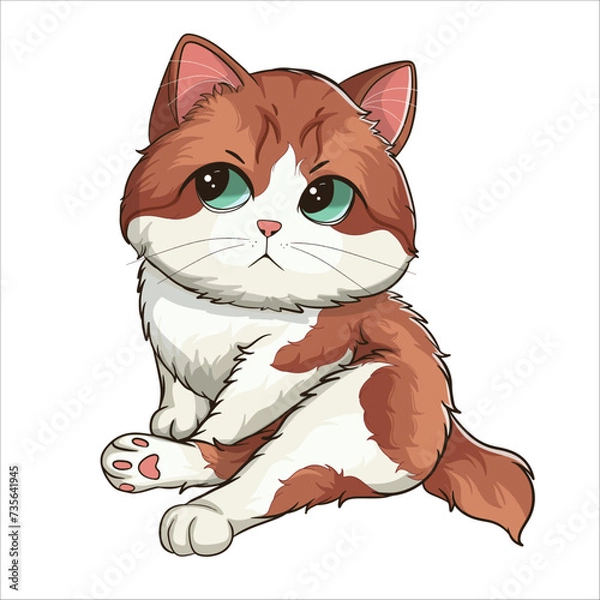 Obraz Cute cat illustration