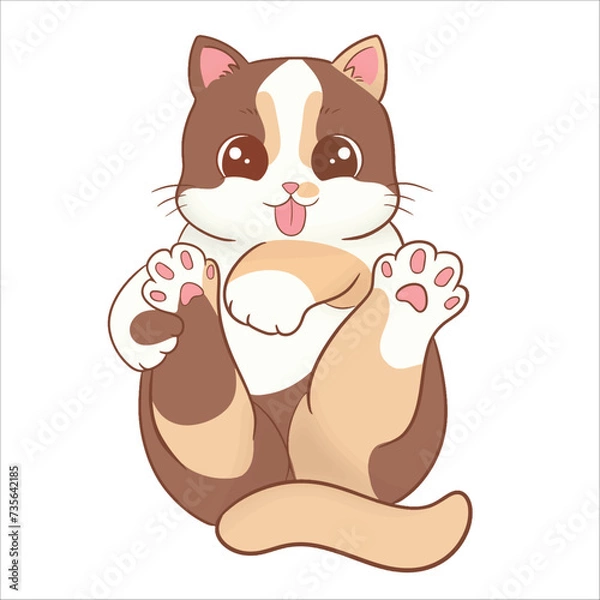Obraz Cute cat illustration