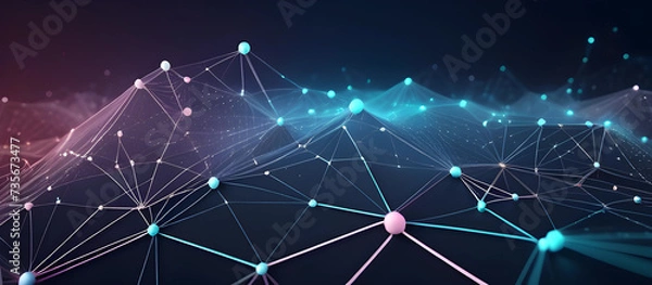 Fototapeta network background