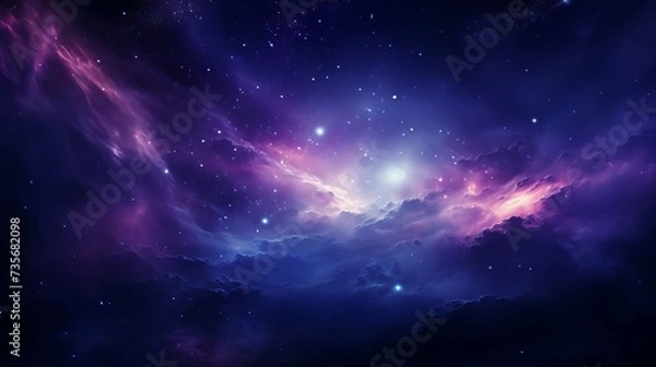 Obraz 輝く宇宙空間,Generative AI AI画像