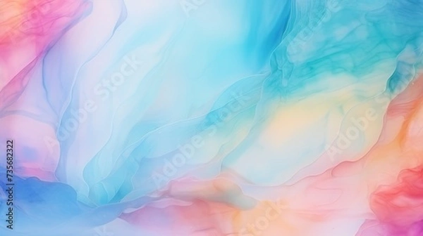 Fototapeta Alcohol ink colors translucent. Abstract colors texture background. Mixing watercolor paints. Modern fluid art. Alcohol ink pattern