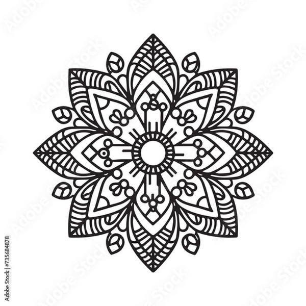 Obraz vector floral ornament