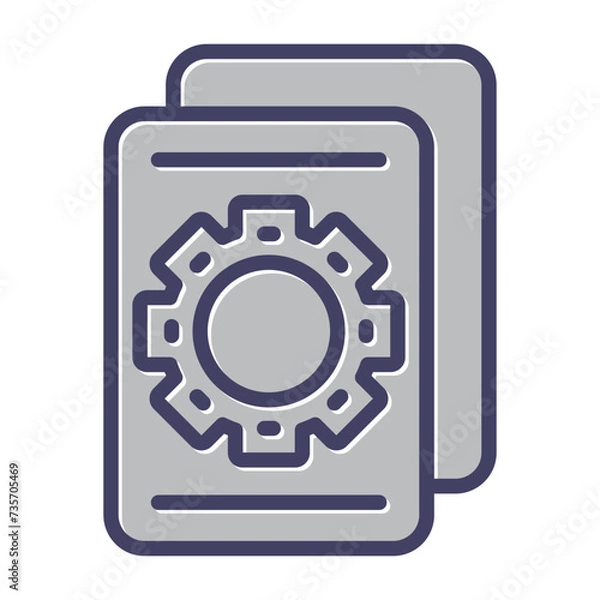 Fototapeta Document Vector Icon