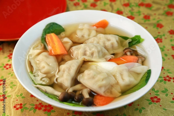 Fototapeta スープ餃子