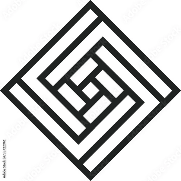 Fototapeta Abstract Flat Logo Vector Design