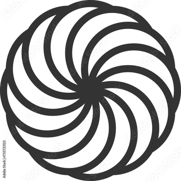 Obraz  Simple Black Line Logo Template
