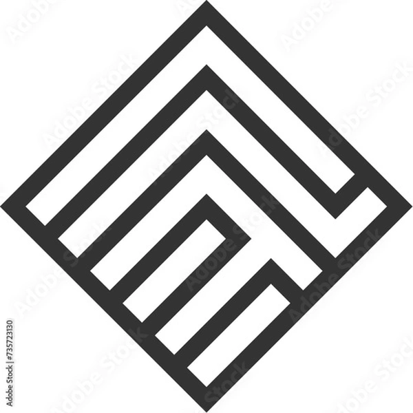 Fototapeta Abstract Flat Logo Vector Design