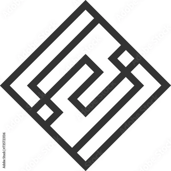 Fototapeta Abstract Flat Logo Vector Design