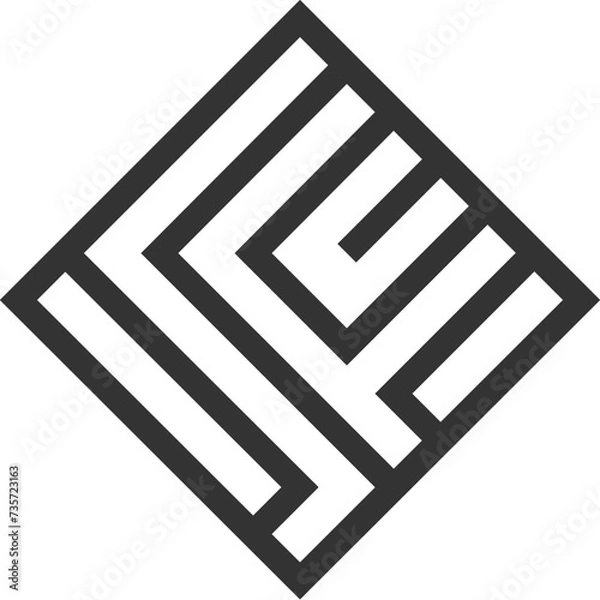 Fototapeta Abstract Flat Logo Vector Design
