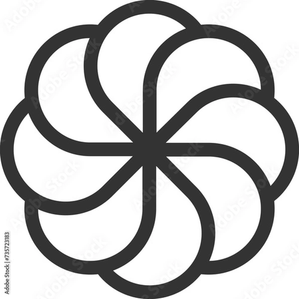 Obraz  Simple Black Line Logo Template
