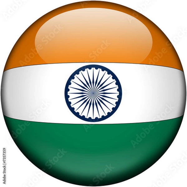 Fototapeta Drapeau Inde 3D