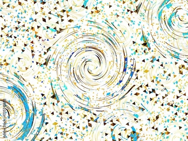 Obraz abstract blue swirl