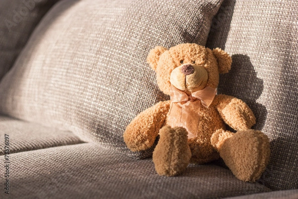 Fototapeta Miś na sofie