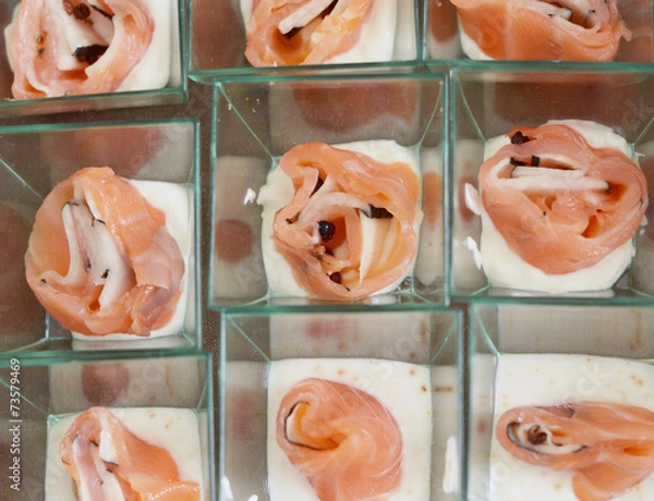 Fototapeta verrine saumon