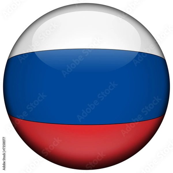 Fototapeta Drapeau Russie 3D