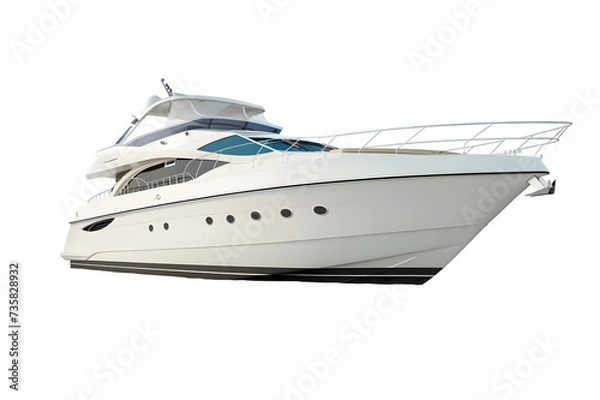 Fototapeta yacht isolated on a white or transparent background 