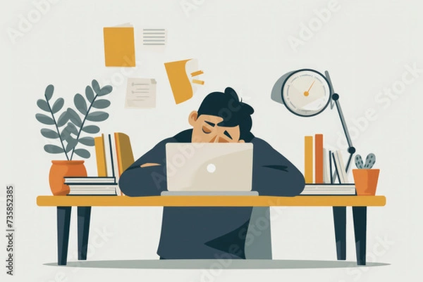 Fototapeta Unexplained tiredness or weakness