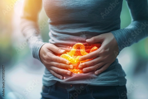 Fototapeta Gastroenteritis is an inflammation of the gastrointestinal tract, which includes the stomach and the intestines