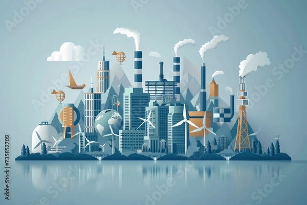Fototapeta Global Interest: Many countries are investing in research and development of hydrogen technologies to meet climate
