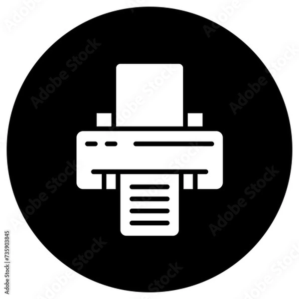 Fototapeta Printer Vector Icon Design Illustration