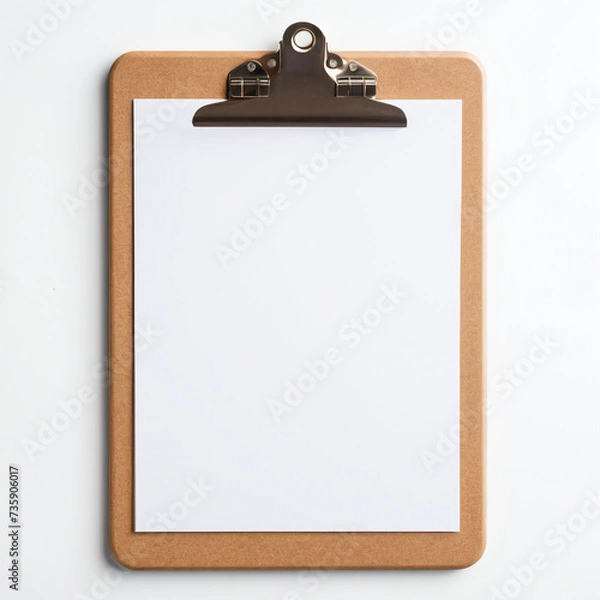 Fototapeta Blank clipboard mockup template