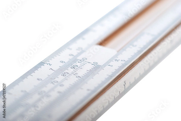 Fototapeta logarithmic straightedge close-up