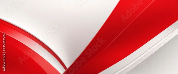 Fototapeta 抽象的な赤灰色灰色白い空白のモダンな未来的な背景ベクトル イラスト デザイン。プレゼンテーション、バナー、カバー、ウェブ、カード、ポスター、壁紙のベクトル イラスト デザイン