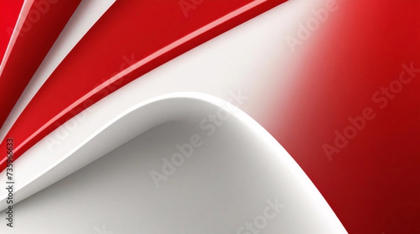 Fototapeta 抽象的な赤灰色灰色白い空白のモダンな未来的な背景ベクトル イラスト デザイン。プレゼンテーション、バナー、カバー、ウェブ、カード、ポスター、壁紙のベクトル イラスト デザイン