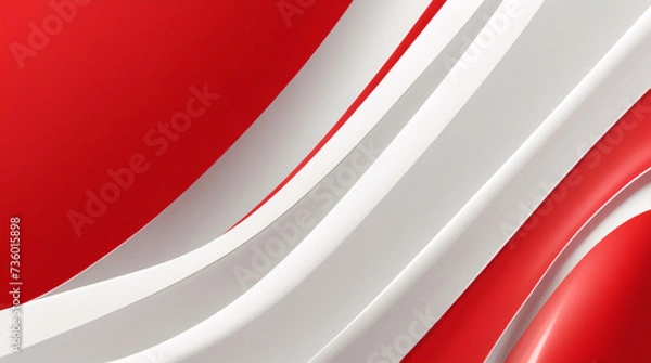 Obraz 抽象的な赤灰色灰色白い空白のモダンな未来的な背景ベクトル イラスト デザイン。プレゼンテーション、バナー、カバー、ウェブ、カード、ポスター、壁紙のベクトル イラスト デザイン