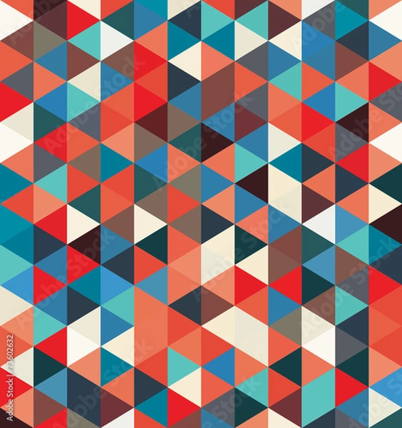 Fototapeta A retro geometric vector pattern